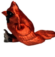 FlexiMech Cardinal Baby Fully Articulated 1.5" Tall 3d Printed Mini Bird Fidget Toy
