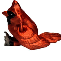 FlexiMech Cardinal Baby Fully Articulated 1.5" Tall 3d Printed Mini Bird Fidget Toy