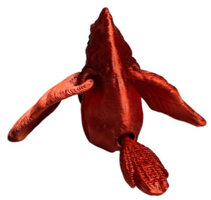 FlexiMech Cardinal Baby Fully Articulated 1.5" Tall 3d Printed Mini Bird Fidget Toy