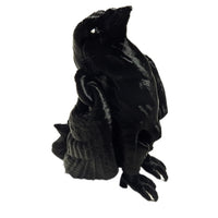 FlexiMech Raven Baby Fully Articulated 1.5" Tall 3d Printed Mini Bird Fidget Toy