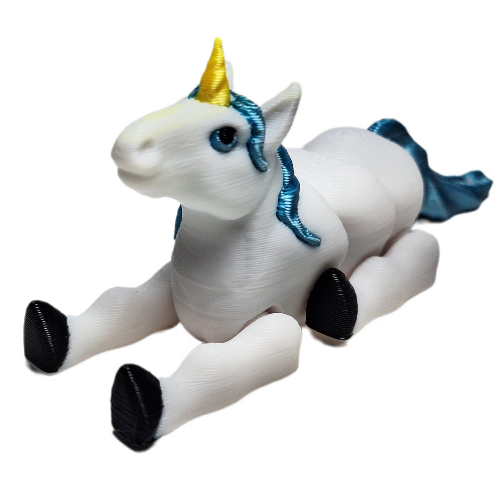 Fleximech Baby Unicorn Articulated 3d Printed 3.5