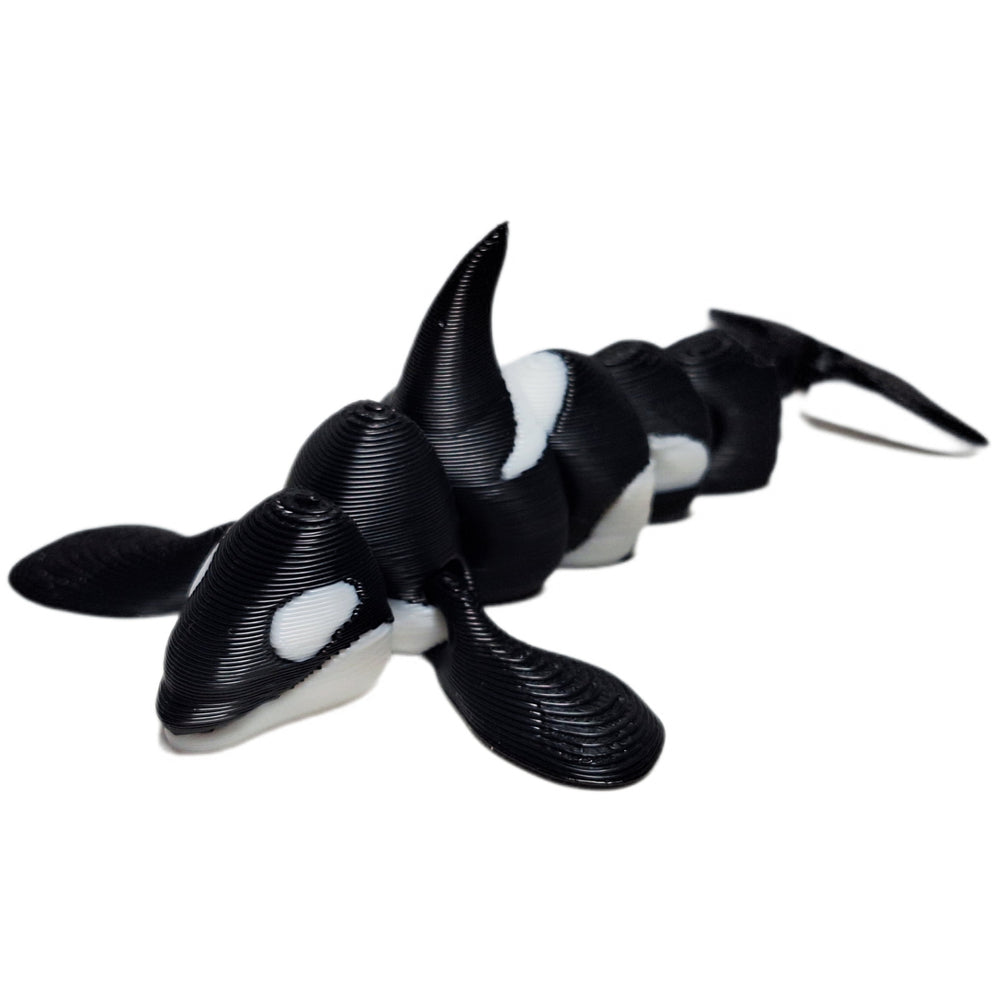 Fleximech Sea Creatures Orca Fully Articulated 3d Printed 6.5