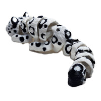 Fleximech Cute Mini  Snow Lion  Articulated 3d Printed 3.5" baby Jungle Cat Fidget Toy
