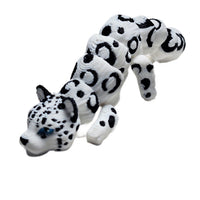 Fleximech Cute Mini  Snow Lion  Articulated 3d Printed 3.5" baby Jungle Cat Fidget Toy
