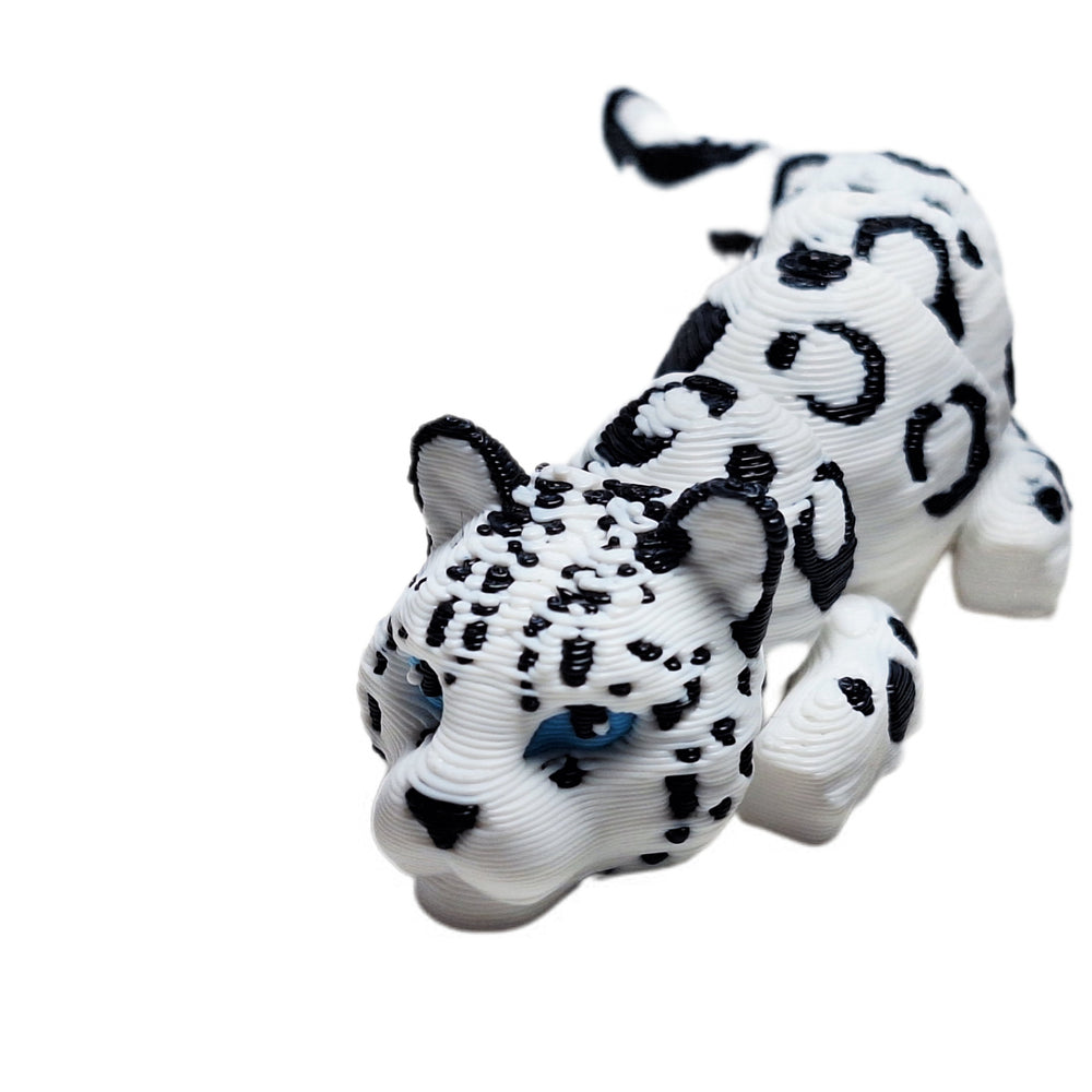 Fleximech Cute Mini  Snow Lion  Articulated 3d Printed 3.5