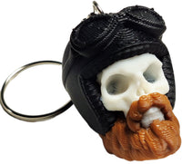 Fleximech Bearded Skulls Collection Of Various Human Skeleton Skull 3D Printed Keychains
