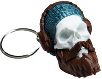 Fleximech Bearded Skulls Collection Of Various Human Skeleton Skull 3D Printed Keychains

