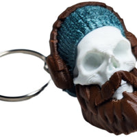 Fleximech Bearded Skulls Collection Of Various Human Skeleton Skull 3D Printed Keychains