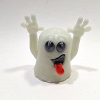 Ghosts Galore Set Of Two 3.5" Figures Boo Face & Toungue Hanging Glow In DarkToy Ghosts