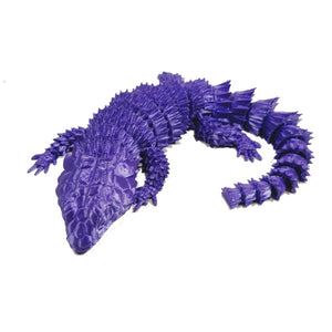 Flexi-Mech Armadillo Lizard Flexible Fully Articulated 3d Printed Fidget Toy Choose Your Color And Size