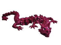 Flexi-Mech Dymond Eyez Royal Elite Dragon Fully Articulated  3d Printed Fidget Toy  Bling Choose Color
