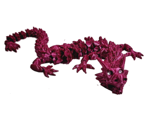 Flexi-Mech Dymond Eyez Royal Elite Dragon Fully Articulated  3d Printed Fidget Toy  Bling Choose Color