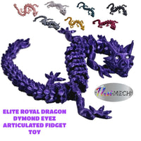 Flexible elite royal dragon dymond eyes Articulated  fidget toy