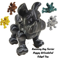 flexi-mech running dog terrier Articulated fidget toy