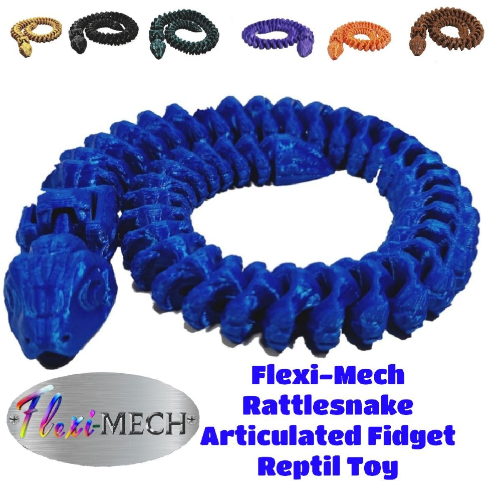 Flexi-Mech RattleSnake Fully Articulated Mechanical 3d Printed Fidget ...