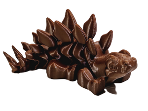 Flexi-Mech Stegosaurus  Fully Articulated 3d Printed Fidget Figure Dinosaur Toy
