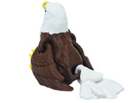 FlexiMech American Bald Eagle 1.85" Tall Bird Fully Articulated 3d Printed Mini Bird Fidget Toy
