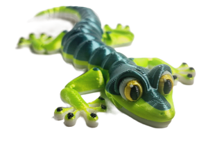 Fleximech Gecko Lizard Flexible Fully Articulated 3d Printed Fidget Toy Choose Your Color