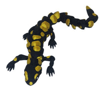 Fleximech Black & Gold Salamander Articulated 3d Printed 7" Lizard Fidget Toy
