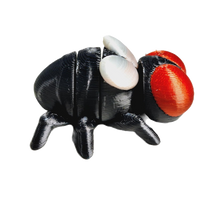 Fleximech Mini Mutations The Fly Mini 1.75" Articulated 3d Printed Scary Fly Insect Fidget Toy
