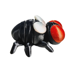 Fleximech Mini Mutations The Fly Mini 1.75" Articulated 3d Printed Scary Fly Insect Fidget Toy