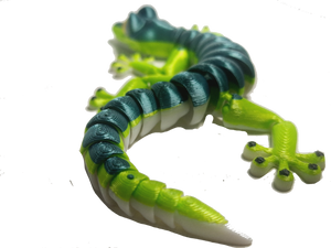 Fleximech Gecko Lizard Flexible Fully Articulated 3d Printed Fidget Toy Choose Your Color