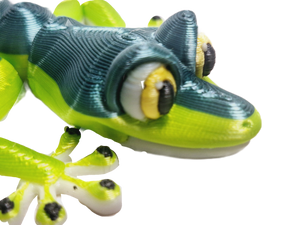 Fleximech Gecko Lizard Flexible Fully Articulated 3d Printed Fidget Toy Choose Your Color