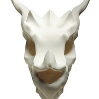 FlexiMech Dragon Skull Tealight Lamp 4.75"Tall Sculpture Bone White Tealight Cover