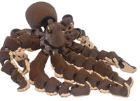 Flexi-Mech Octopus Large 11" Kraken Articulated 3d Printed Fidget Toy
