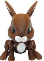 Exclusive 3d Cute Dwarf  Rabbit Articulated 3d Printed 4.5" Baby Bunny Fidget Toy
