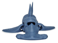 FlexiMech Hammerhead Baby Shark Gray 3D Printed 2.5" Articulated Realistic Ocean Predator Fidget Toy
