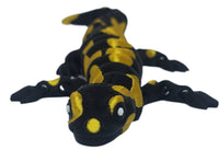 Fleximech Black & Gold Salamander Articulated 3d Printed 7" Lizard Fidget Toy

