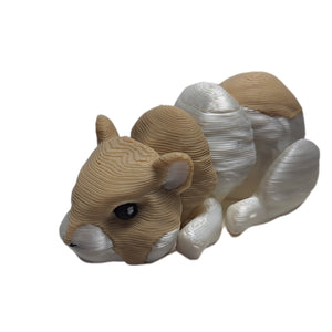 Flexibabies Cute Mini Baby Hamster Articulated 3d Printed 3.5" pet Fidget Toy