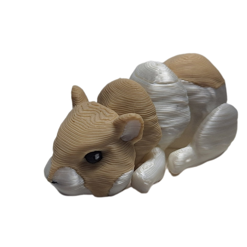 Flexibabies Cute Mini Baby Hamster Articulated 3d Printed 3.5