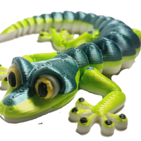 Fleximech Gecko Lizard Flexible Fully Articulated 3d Printed Fidget Toy Choose Your Color
