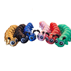 FlexiMech Caterpillar Cute Cartoon Articulated 6" Long 3d Printed Bug Fidget Toy