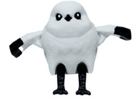 FlexiMech Japanese Snow Fairy Bird Fully Articulated 1.5" Tall 3d Printed Mini Bird Fidget Toy

