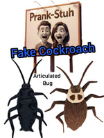 Prank-Stuh Fake Cockroach/Waterbug Fully Realistic Articulated 3d Printed Joke Insect Toy
