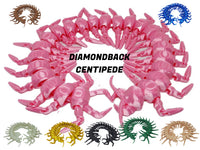 Exclusive3D Diamondback Centipede 17" Articulated 3d Printed Insect Toy
