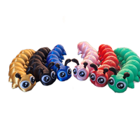 FlexiMech Caterpillar Cute Cartoon Articulated 6" Long 3d Printed Bug Fidget Toy
