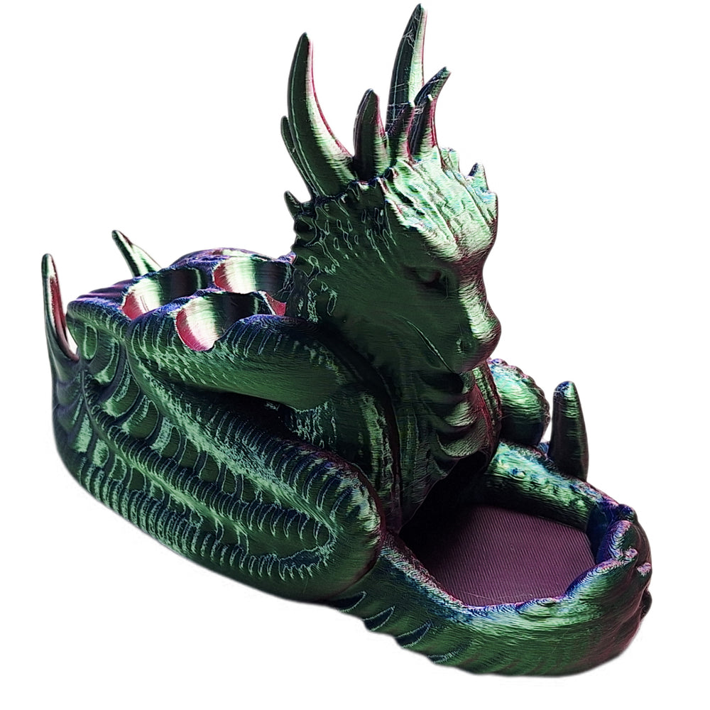 FlexiMech Massive Dragon Dice Tower D&D Dunngeons & Dragons 3d Printed Dice Roller & Holder Choose Color