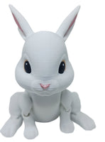Exclusive 3d Cute Dwarf  Rabbit Articulated 3d Printed 4.5" Baby Bunny Fidget Toy
