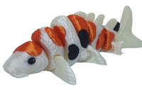 FlexiMech Koi Fish 3d Printed 7" Flexible Articulated Pet Fidget Toy
