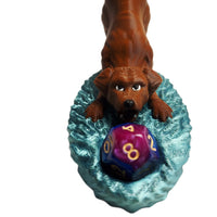 FlexiMech Golden Retriever Dog Guardian D&D Dungeons & Dragons 3d Printed Dice Holder

