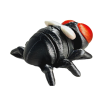 Fleximech Mini Mutations The Fly Mini 1.75" Articulated 3d Printed Scary Fly Insect Fidget Toy