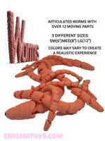 Exclusive3d Bloodsuckers (Worms) Fully Articulated Insect Creepy Crawler Fidget Toy
