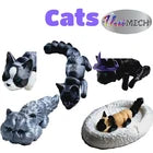 Flexibabies Cute Mini Kitten Fully Articulated 3d Printed 3.5" Baby Cat Fidget Toy