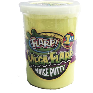 Mega FLARP Lemonade Yellow Large 1LB Noise Putty Make 6 Awful Fart Sounds Gag Largest Container Of Goop