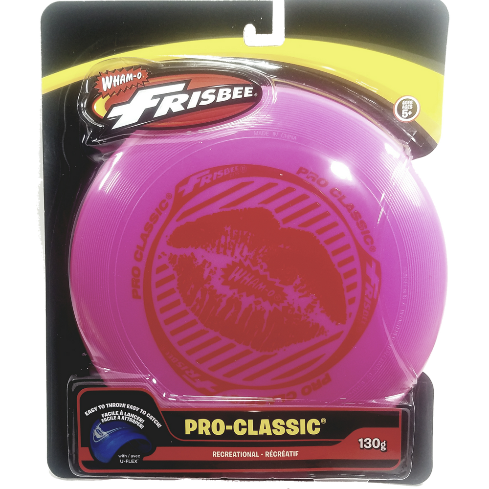 Wham-O Pink Pro Classic Frisbee HOT Lips Graphics 130g 10