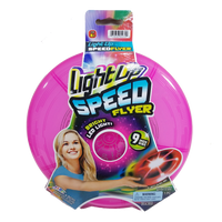 LightUp Hot Pink Speed Flyer 9" Round Frisbee with Lights
